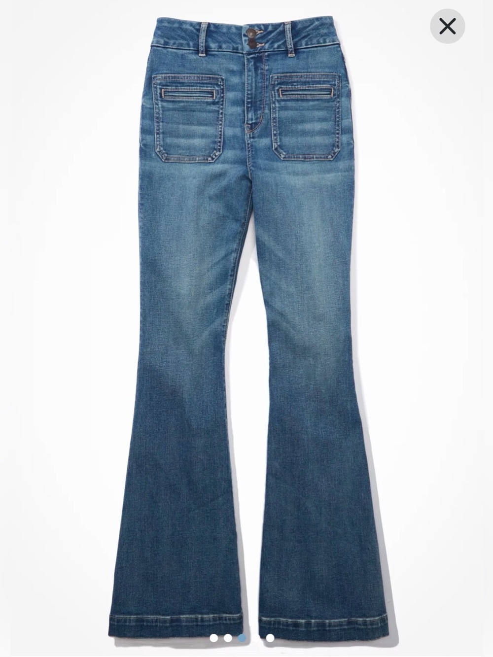 Classic High-Rise Flared Jeans, Blue
